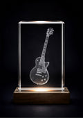 Les Paul Guitar Engraved Crystal — Personalised K9 Crystal Gift